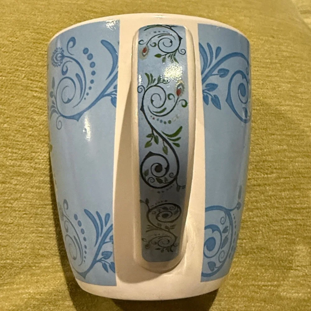 Debra Valencia Blue Harbor Oversized Coffee Mug with Owls